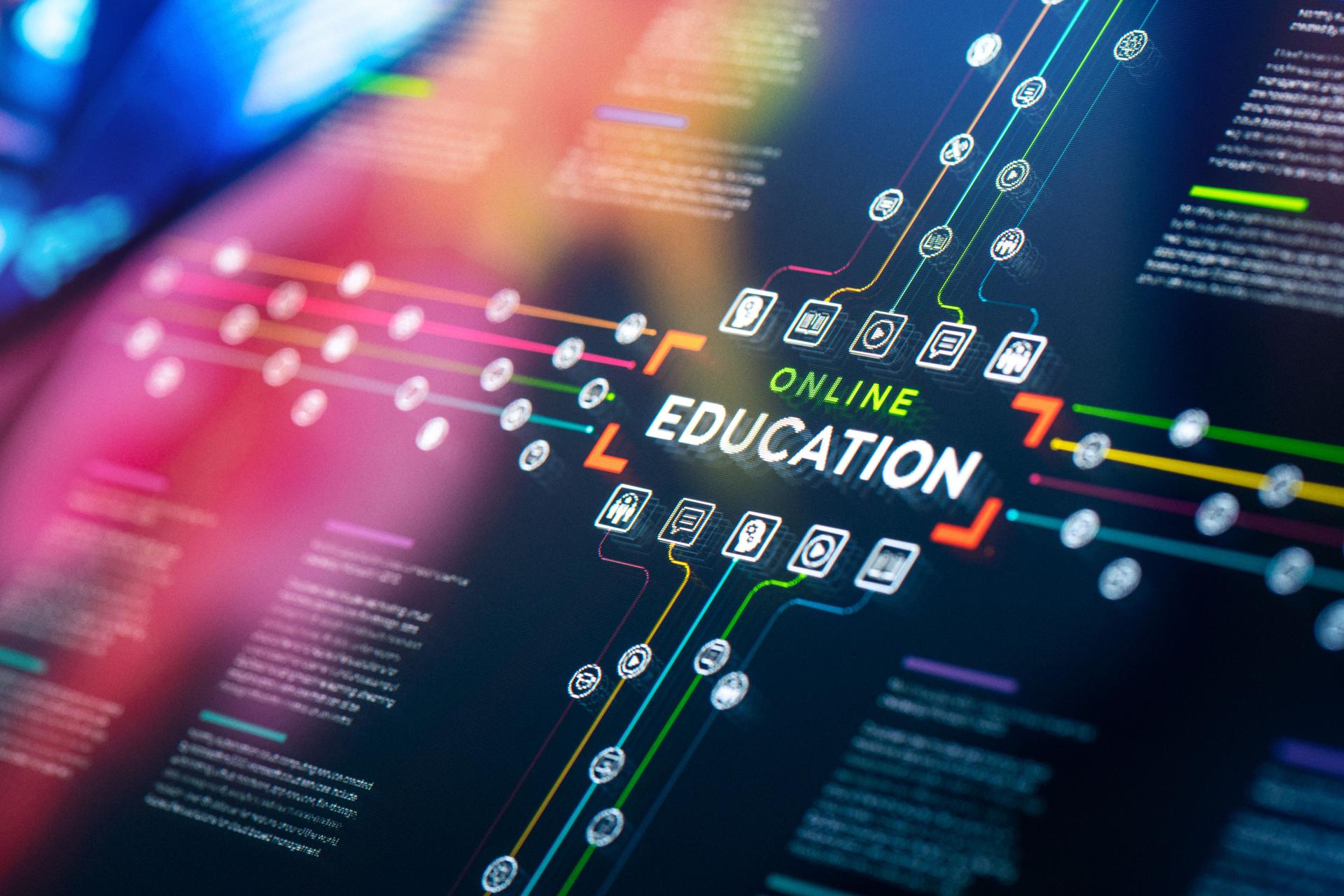 Online education presentation and infographics